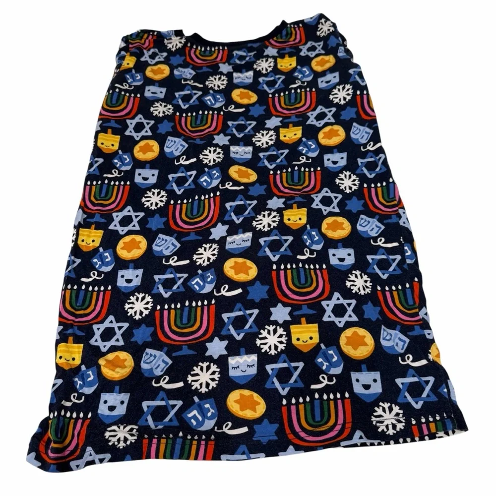 Little Sleepies Kids‎ Pajama Top Long Sleeve Hanukkah Print Size 16